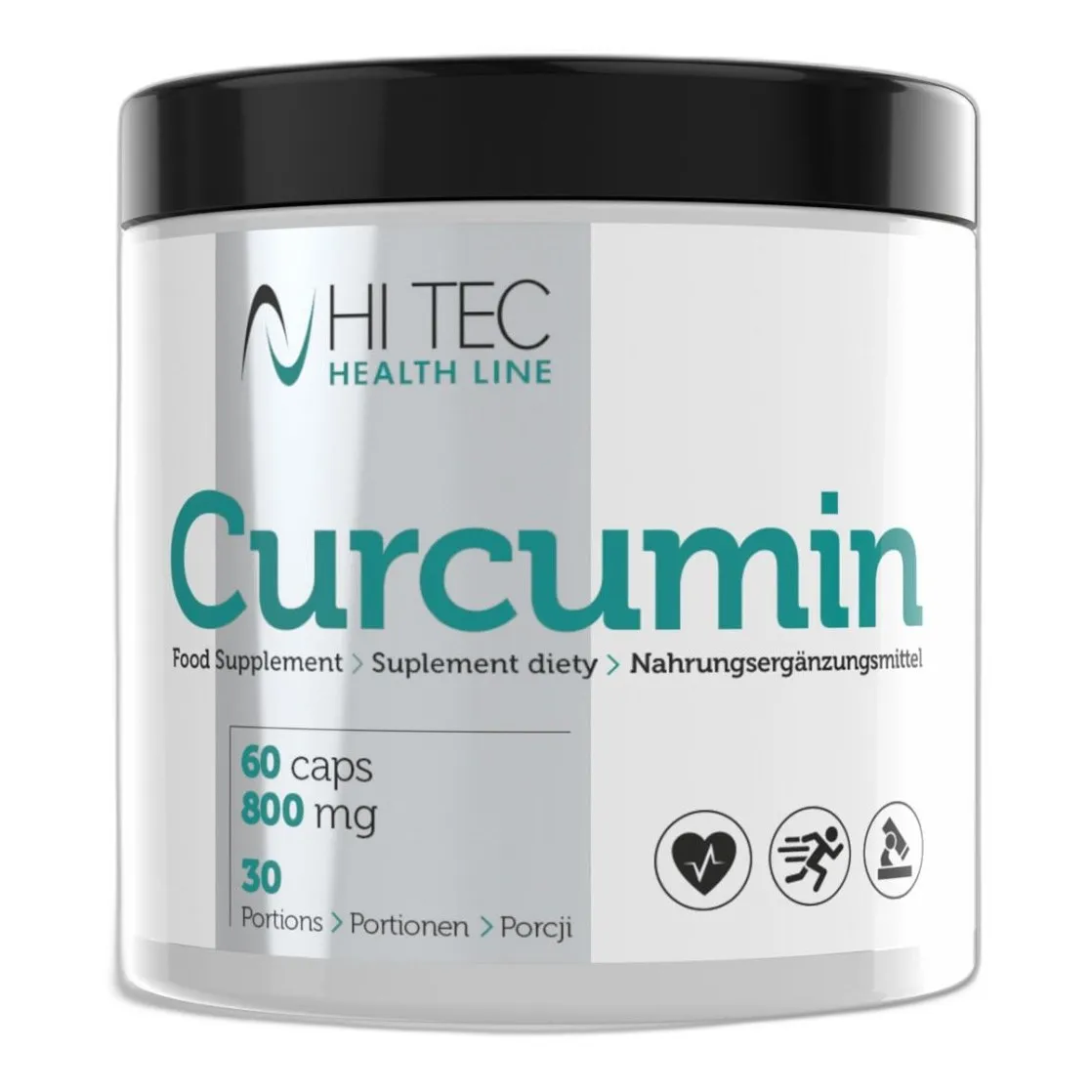 HI TEC Curcumin - 60 kaps KURKUMINA WĄTROBA DETOKS — zdjęcie 1