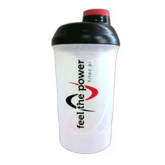 Shaker 600 ml szczelny zakręcany przezroczysty — zdjęcie 1
